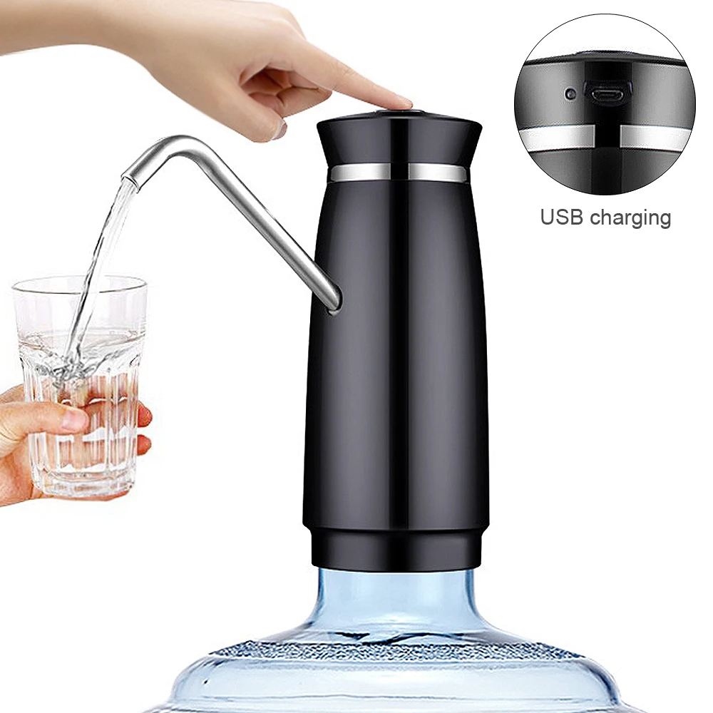 

Wireless Electric Automatic Portable Dispenser Water Pump Bottle Dispenser With USB Rechargeable Smart Drinking Water Pump