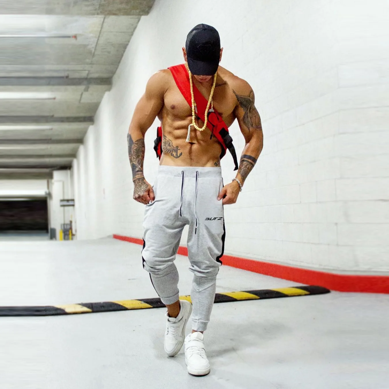 

Новинка 2020, компрессионные гимнастические брюки, мужские штаны для фитнеса в тренажерном зале, дышащие штаны для бега и тренировок, штаны для тренировок