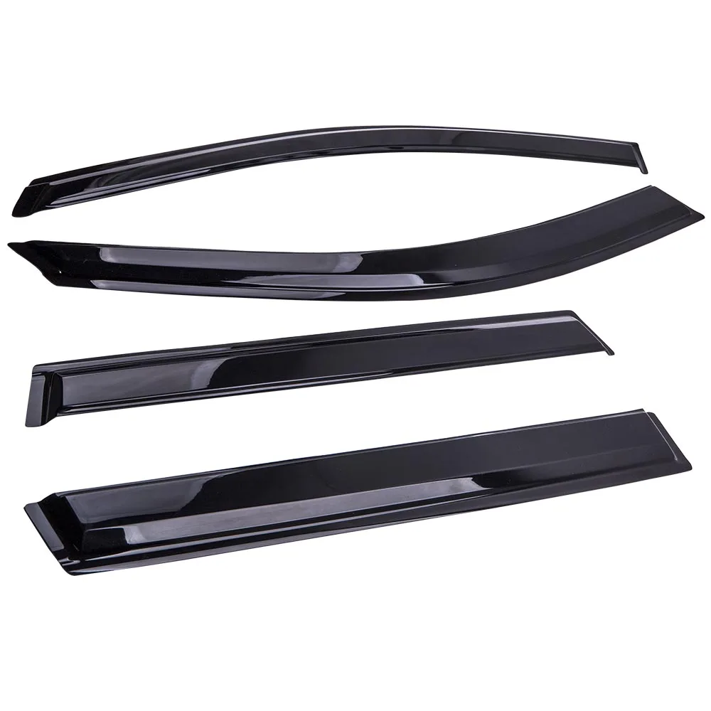 Window Visor Sun Rain Guard Vent Shade Deflector for Jeep Cherokee 2014-2019 4 Pcs Smoke Window Visors