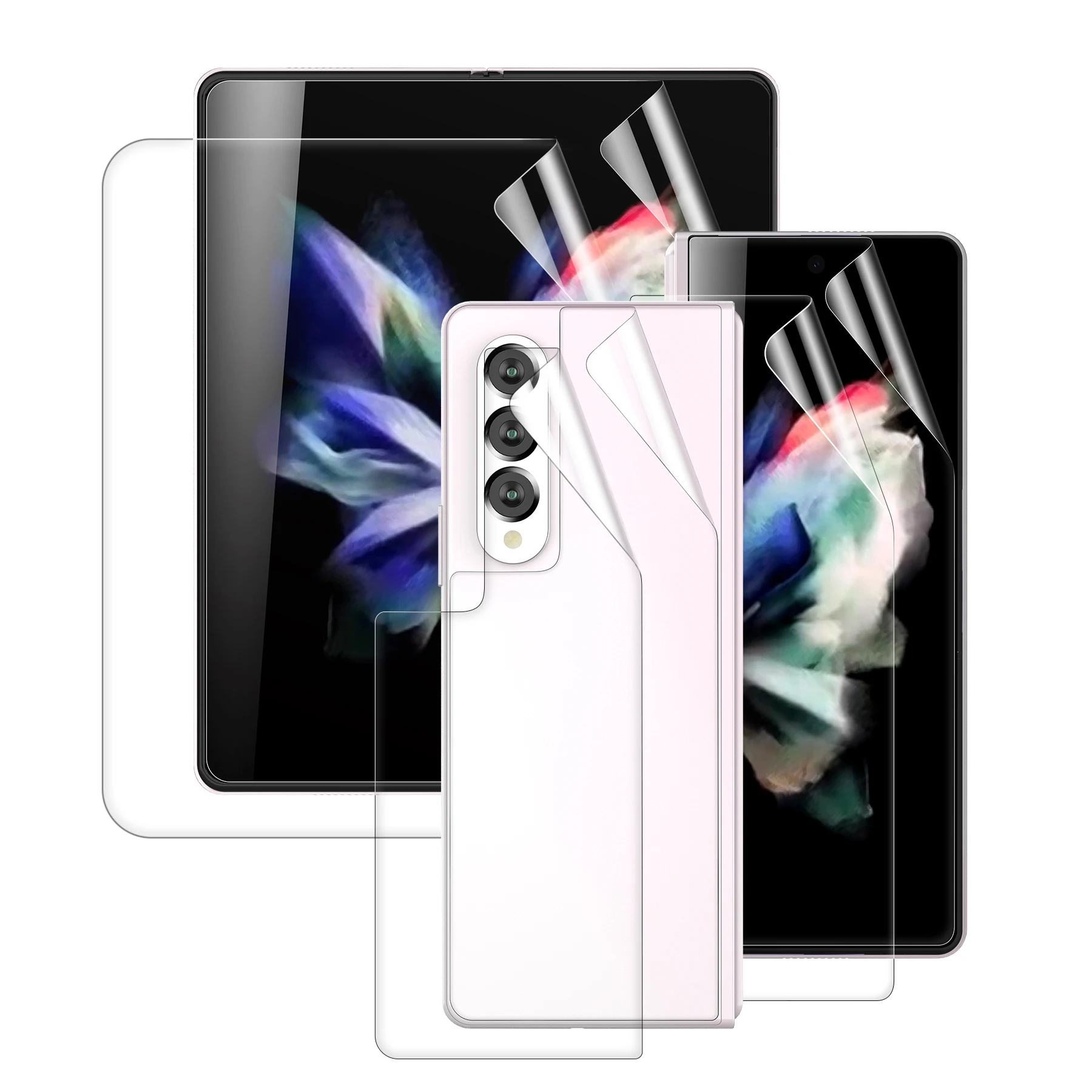 

Soft Film for Samsung Galaxy Z Fold 3 Full Cover Hydrogel Film Anti-fingerprint Screen Protector for Samsung Z Fold 3