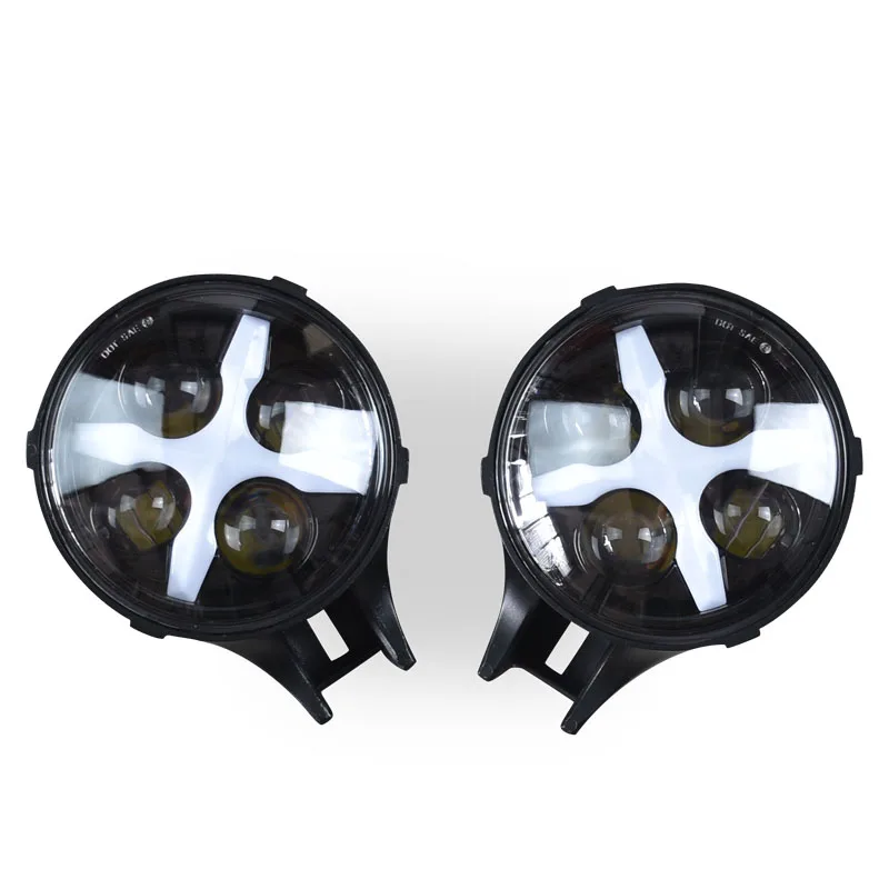 CE E-stamp Retro Motorcycle Accessories Modified Universal Super Bright Headlight Daytime Running Lights Full and Low Beam