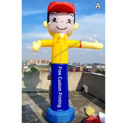 3m inflatable sky air dancer boy balloon tube for carwash store commercial advertising inflatable character man promotion custom
