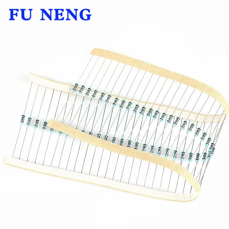 100 stücke 2,2 ohm 1/4W 2,2 R Metall film widerstand 1%