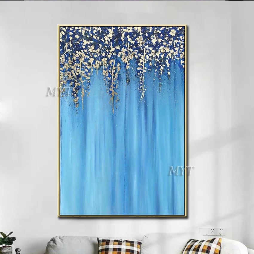 Cirrus Handpainted Abstract Oil Painting Modern Wall Art Living Room No Frame Picture Home Decoration Painting No Framed