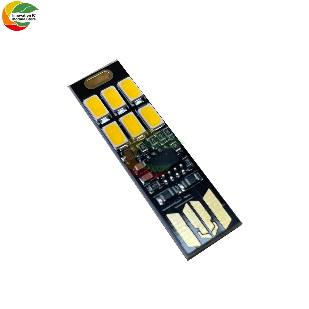 SMD 5730 USB Touch Control Light, 6 LED, Luz Regulável, Lâmpada para Banco de Potência, Computador, Laptop, Leitura, Mesa