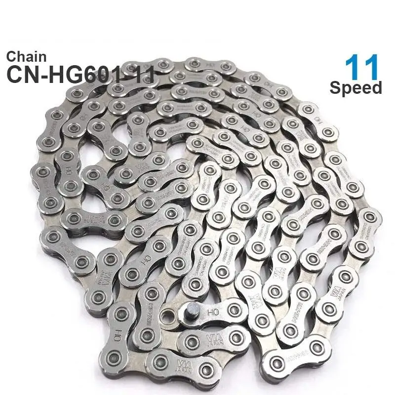 SHIMANO 11 Speed Bicycle Chains CN-HG601-11 Super Narrow - HYPERGLIDE - SIL-TEC- MTB Road bike Chain 116L Original