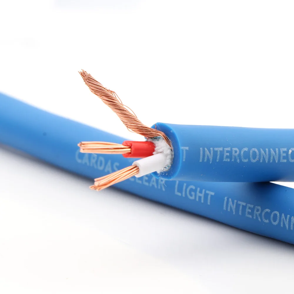 Cabo RCA de cobre puro X416 OCC – Cabo de interconexão HiFi premium Cabo RCA de grau audiófilo em massa para leitor de CD/AMP/sistema de áudio