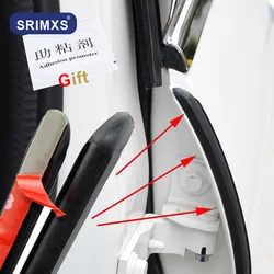 2-4pcs Car Weatherstrip Rubber Sealing for B Pillar Sealant Auto Door Rubber Seal Strip Noise Insulation Rubber Strip