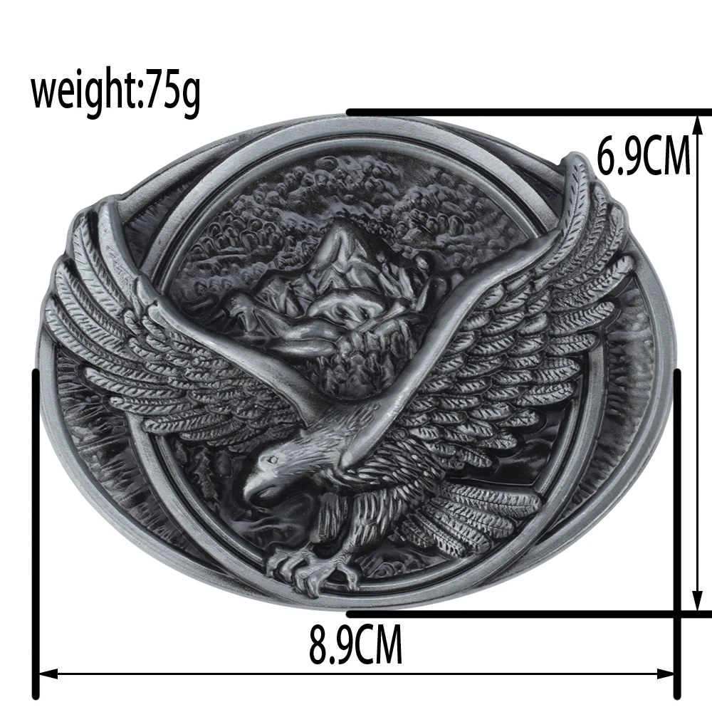 Spread Your Wings And Fly Eagle Buckle Genuine Leather Belt For Man