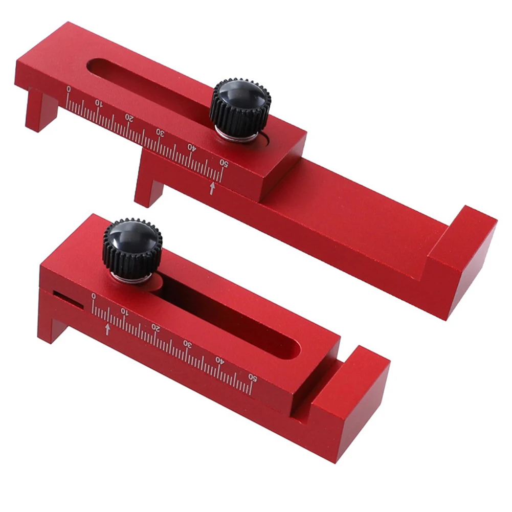 Alat Pengukur Celah Gergaji Penggaris Tenon Kayu Skala Laser Aloi Aluminium Pengukuran Celah Gergaji Alat Pengukur Gigi