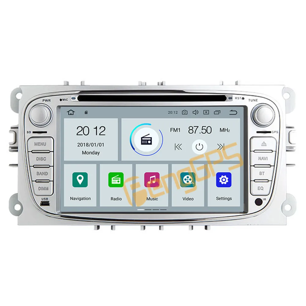 For FORD Focus Mondeo S-MAX C-MAX Galaxy 2008 - 2012 Android Car Radio Stereo DVD Multimedia Player 2 Din Autoradio GPS Navi PX6