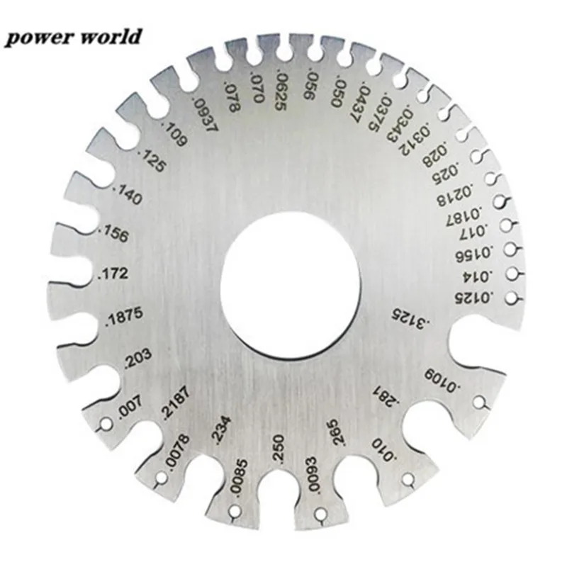 1Pcs Stainless Steel 0-36 Standard Wire Thickness Ruler Gauge Tool Diameter Measuring Tool