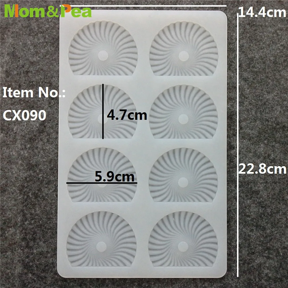 CX090 8-zmarszczek wentylator w kształcie formy silikonowe czekoladowe, w których utrzymuje się zwierzęta ozdobne, kremówka Mold narzędzie do dekoracji ciast narzędzia