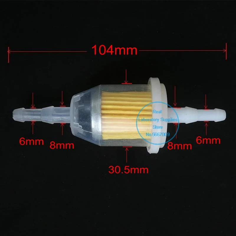 Taza de aceite de detección de filtro de aire de prefiltro de cilindro pequeño para bomba de vacío, Detector de análisis de gases de escape, 10 unids/lote