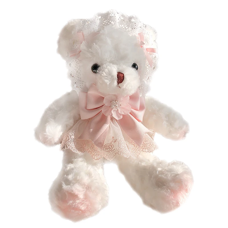 Sakura Bear Bag Original Handwritten Lolita Pink jk Shoulder Bag Cute Bow Harajuku Blue Crossbody Bag