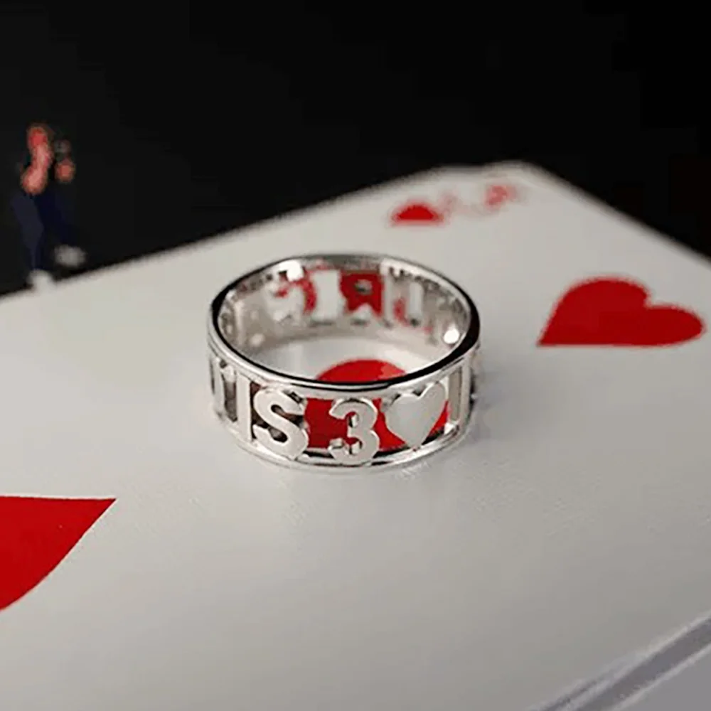 Feel Your Heart Magic Tricks 18.9mm FYH Ring Prediction Magia Magician Close Up Street Illusions Gimmicks Mentalism Props