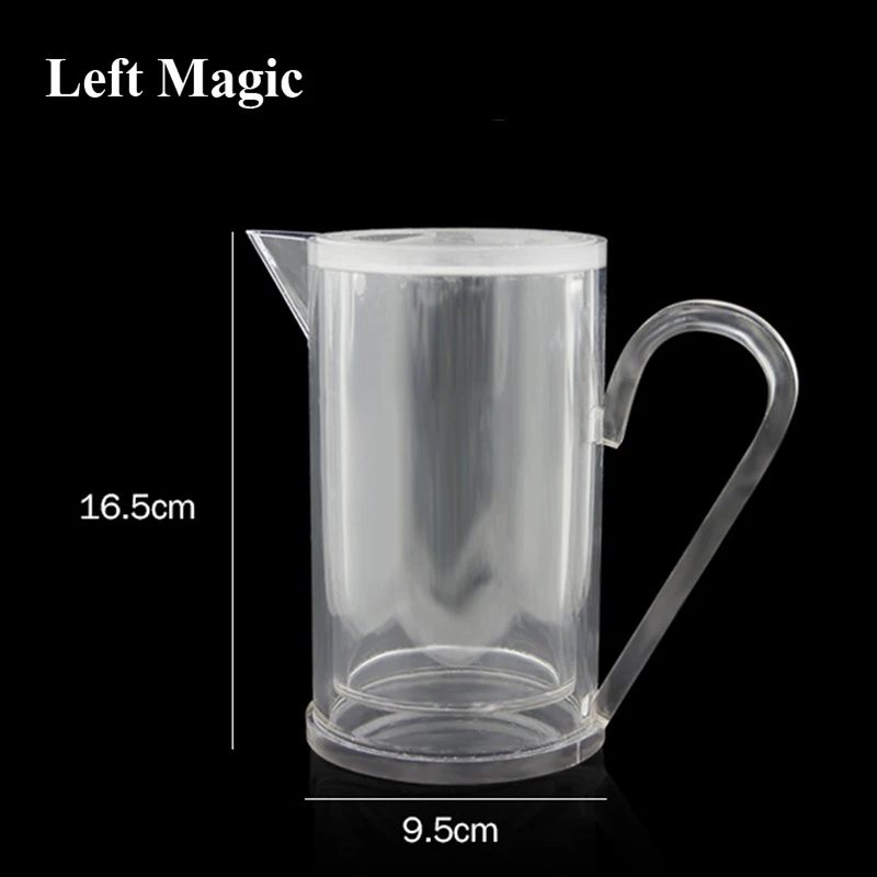 Vanishing Milk Pitcher Magic Tricks Milk Disappear Cup Glass Illusion Water Stage Magic Props Gimmick Magician Toys Comedy