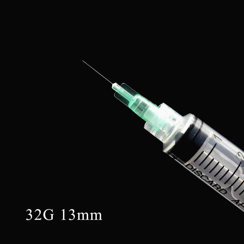 Piercing needle Transparent Syringe Injection glue Clear Tip Cap For Pharmaceutical injection needle 32G 4mm 13mm Tool Parts