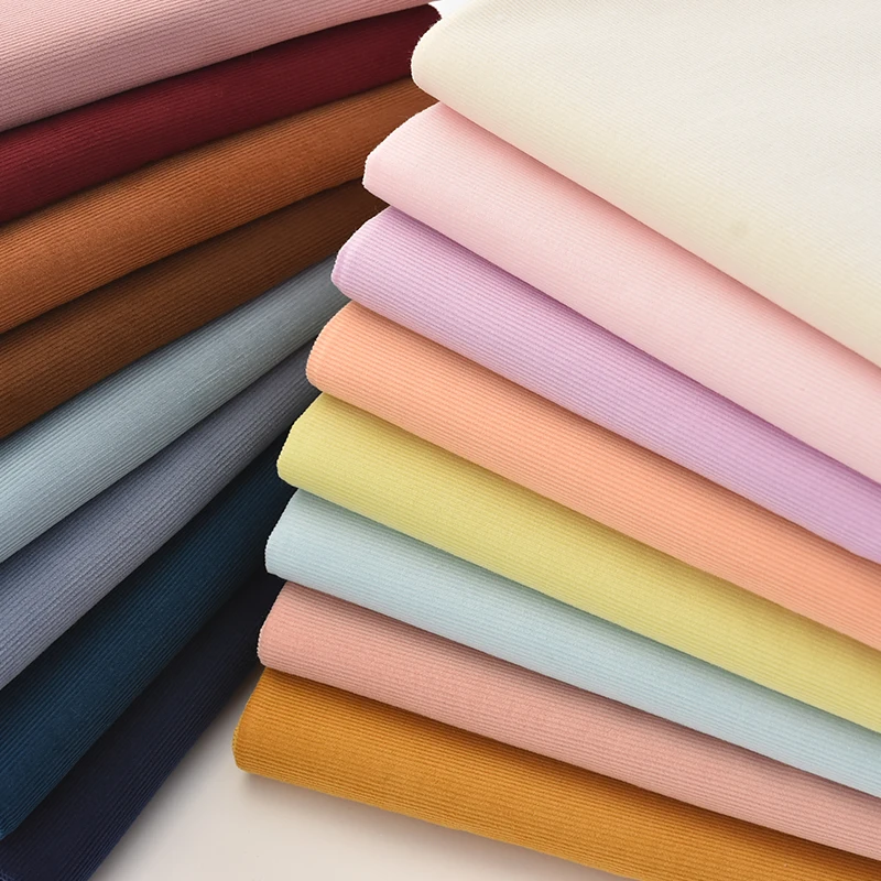 145*50cm/Pcs In Stock Wholesale Cotton Corduroy Fabric In Roll High Quality Dress Clothing Corduroy Shirt Fabric