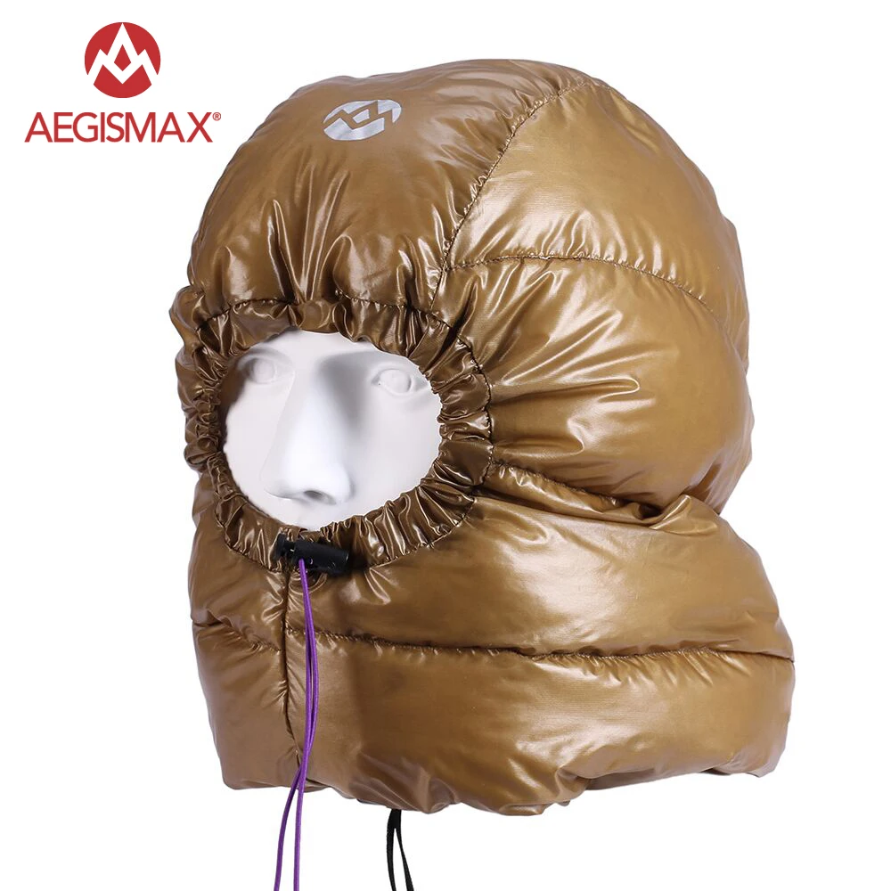 AEGISMAX Outdoor Urltra-Light Goose Down Hat for Envelope Sleeping Bag