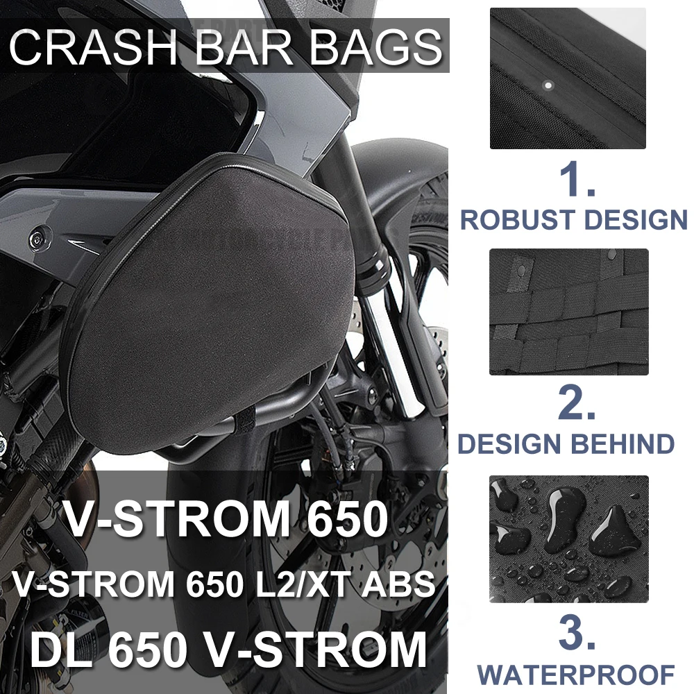 

FOR SUZUKI DL650 V-STROM 650 L2/XT ABS V-Strom DL650 Motorcycle Frame Crash Bars Placement Waterproof Bag