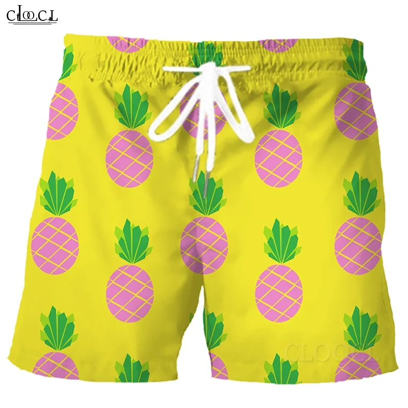 CLOOCL Beautiful Fruit Shorts Pineapple All Over Printed Men Women Clothes Fashion 3D Gym Shorts Drop Shipping