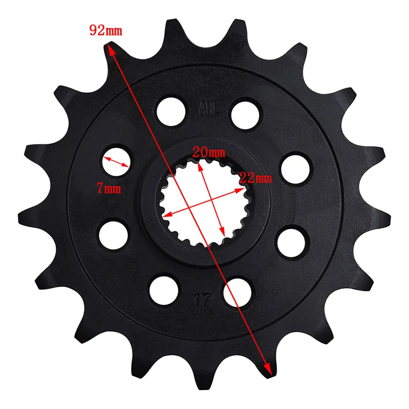 AHL Motorcycle Chain 520 Front Sprocket 15T 16T 17T For BMW G310GS ABS 2017-2020 G310GS 2016-2020 G310R 2017-2020