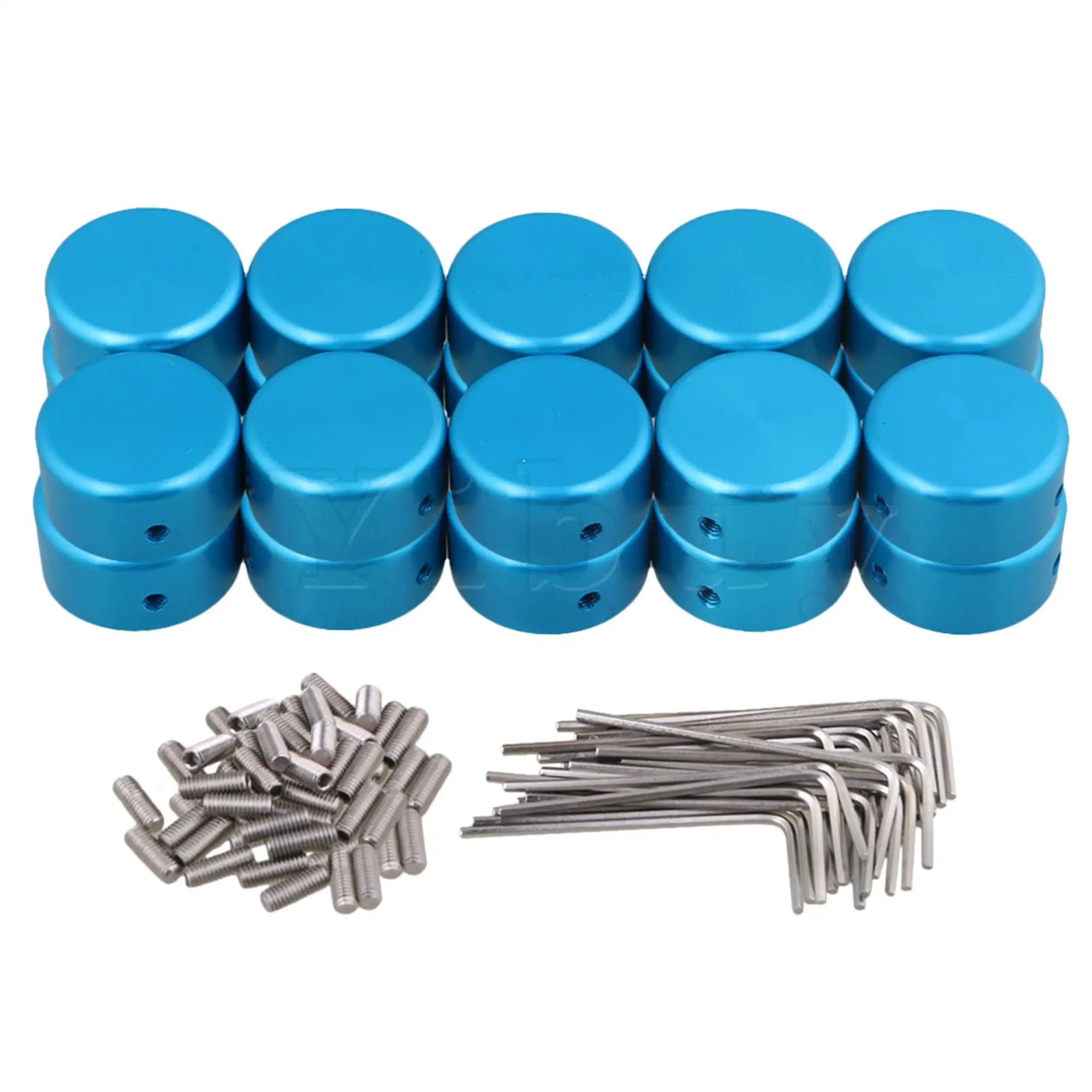 

Blue Guitar Effects Pedal Footswitch Topper Pedal Protection Cap Pack of 10