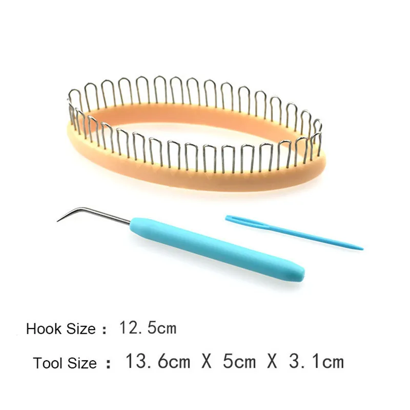 مجموعة كاملة من نول الحياكة اليدوية DIY لنسج الجوارب والوشاح والقبعة - تتضمن إبرة ويفر وأدوات الخياطة