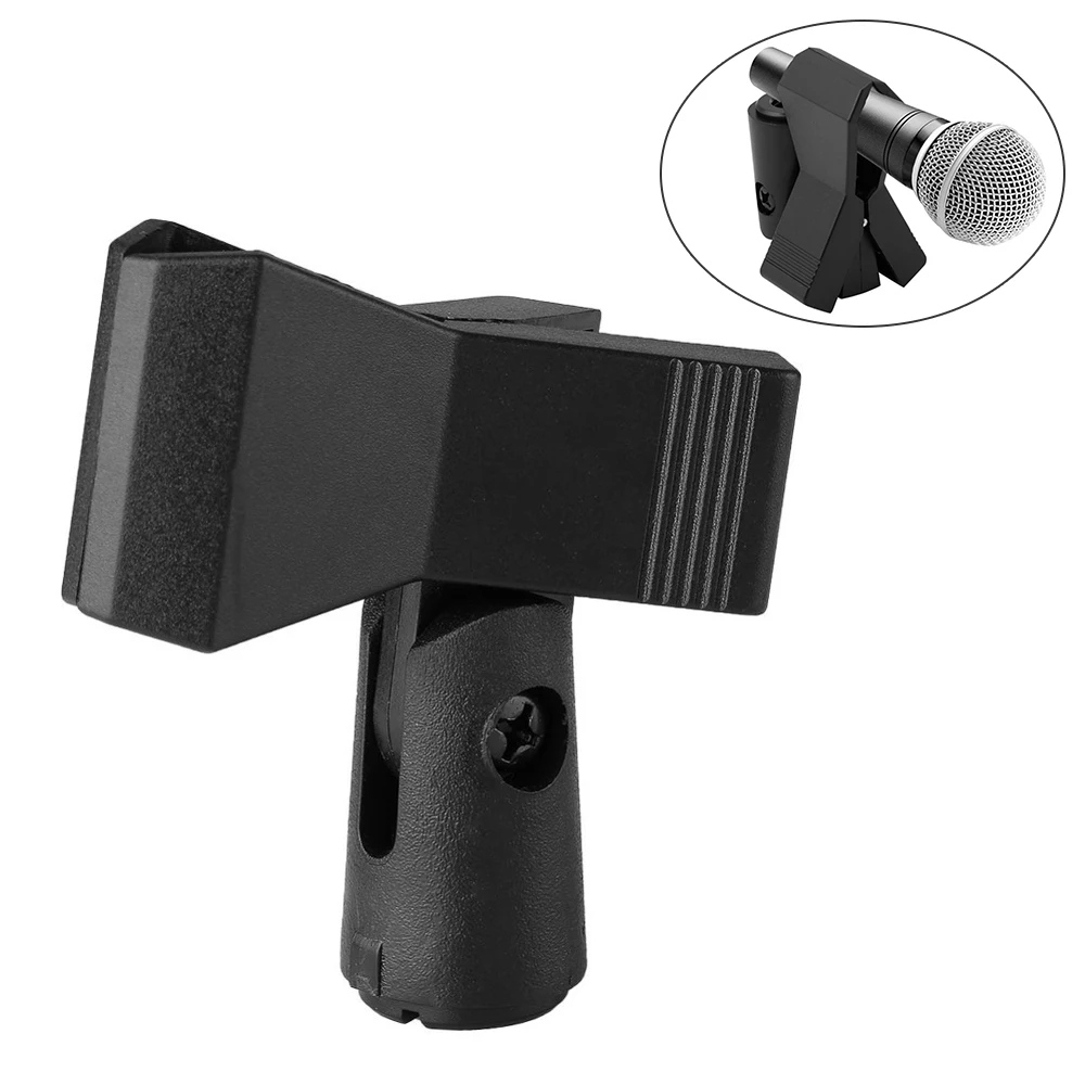 

Universal Microphone Clip Clamp Brackets 1/4 Inch Condenser Microphone Clip Black Live Tripod Stand Holder Accessories Parts