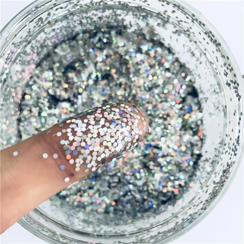 Ultra-thin PET Sequins 1mm Dot Laser Glitter 3D Nail Sequin Paillettes Eo-Friendly Loose Sequin for Nails Art Decoration 8g