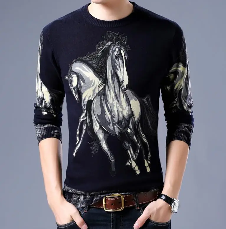 

Sleeve Long Rock Biker T-Shirt Dragon Animal Print Mens T shirt Casual Autumn Tattoo Black Cotton Kintted Tee S-4xl