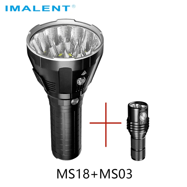 Imalent-強力なポータブル懐中電灯,ms18,ms03,100000lm,Cree xhp70.2,充電式,理想的な狩猟用懐中電灯 -  AliExpress