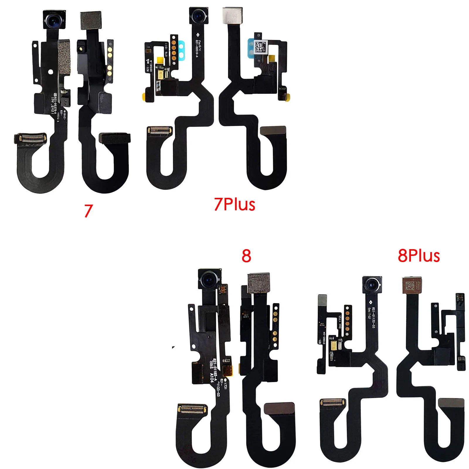 Front Camera With Proximity Sensor Light Motion Flex Cable + Ear Speaker ReplacementFor iPhone 7 7P 8 Plus