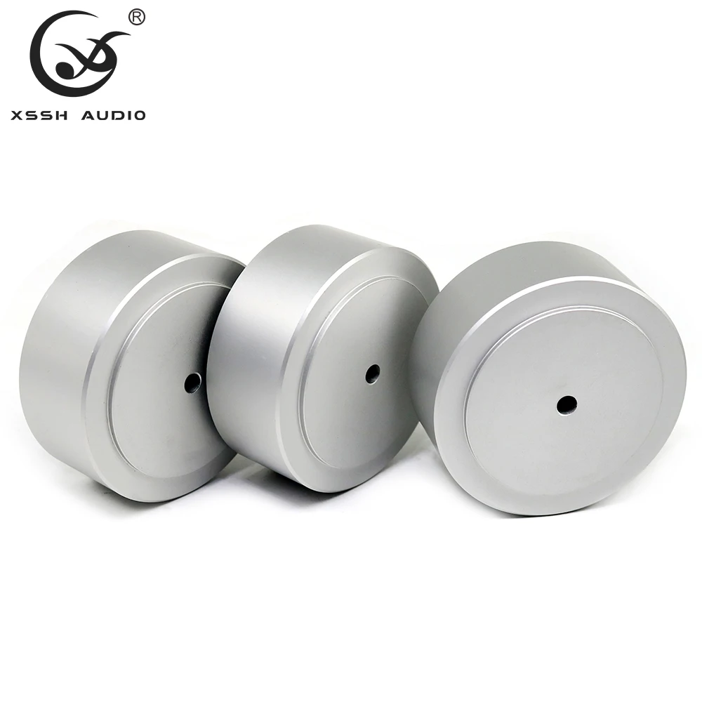 XSSH-almohadilla de amortiguación redonda para Audio audiófilo, altavoz HIFI, amplificador de CD, aislamiento de aluminio, pie de soporte