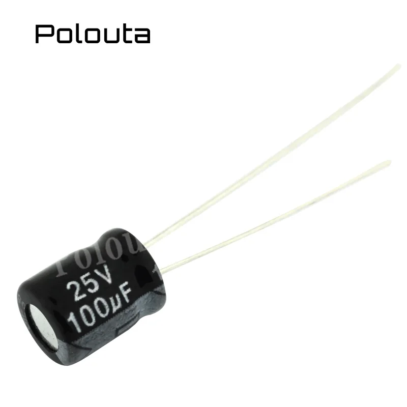 50 Pcs/lot Polouta In-line Direct Plug Aluminium Electrolysis Capacitor Components 47UF 16/25/35/50/63 V Plug Capacitors Kits