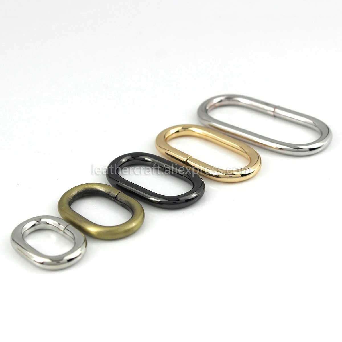 1pcs Metal Oval ring Buckle Loops for Webbing Leather Craft Bag Strap Belt Buckle Garment DIY Accessory 20/25/31/38/50mm