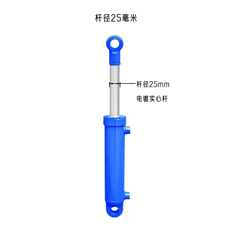 100-500มม.เดินทาง Hydraulic Oil Cylinder Heavy Duty แบบสองทิศทางยกไม้ขนาดเล็ก Splitter 1/2 Tonnage Hydraulic Ram
