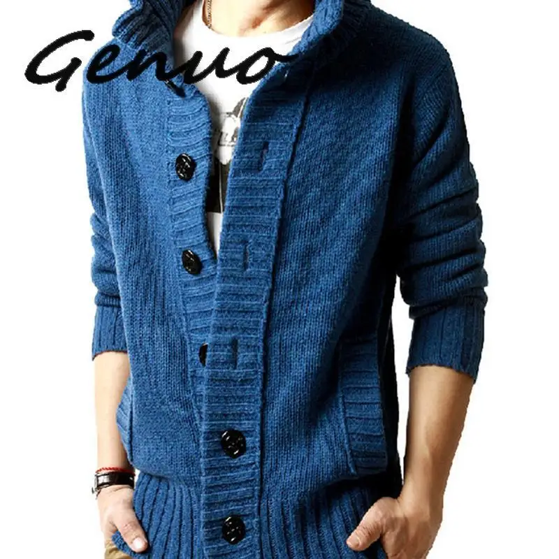 2020New Thick New Fashion Brand Sweater For Mens Cardigan Slim Fit Jumpers Knitwear Warm Autumn Korean Style Casual Clothing Men