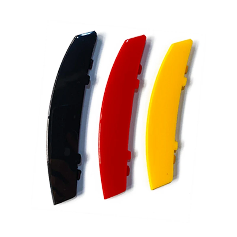 3pcs For BMW G30 F10 E60 E39 F07 F11 G31 5 Series 2021 2020 Accessories ABS Germany Flag Color Car Racing Grill Strips Trim Clip