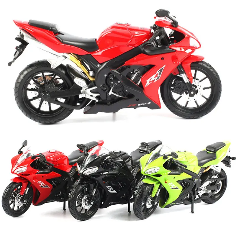 

1:12 Yamaha R1 BMW HTM Dukodi Model Simulation Alloy Motorcycle Kids Toys Ornaments Gift Collection Halloween Christmas