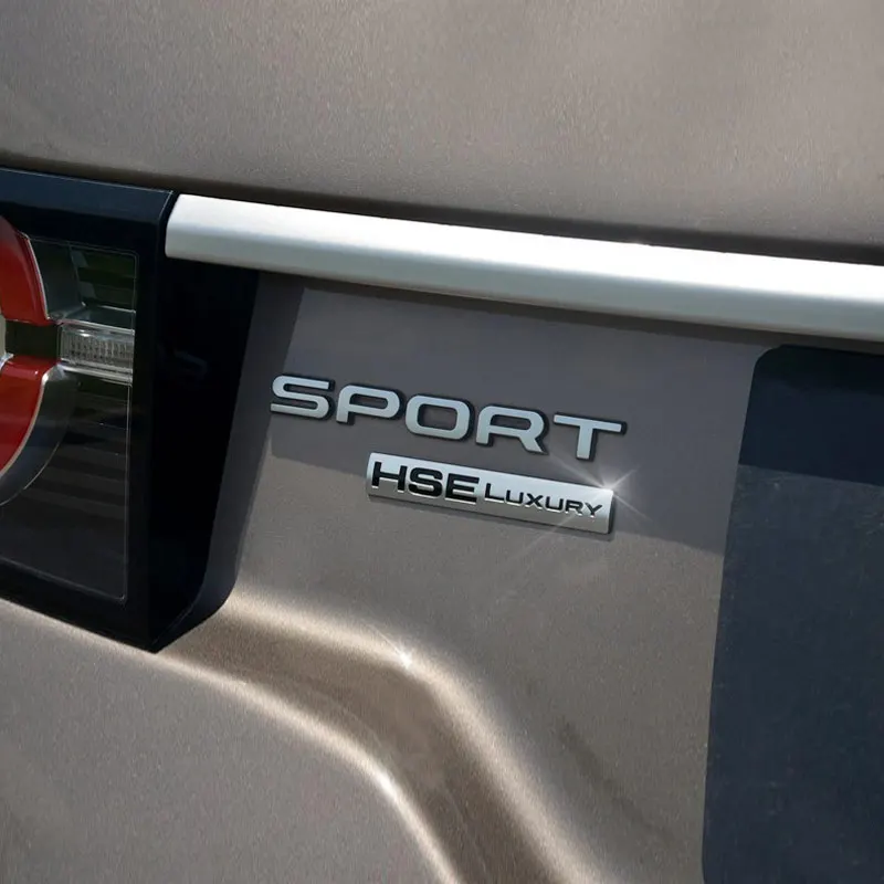 ملصق شعار سيارة ثلاثي الأبعاد لسيارة لاند روفر ديسكفري سبورت 2015-2020 HSE فاخر ترقية شارة الباب الخلفي شعار تصفيف السيارة