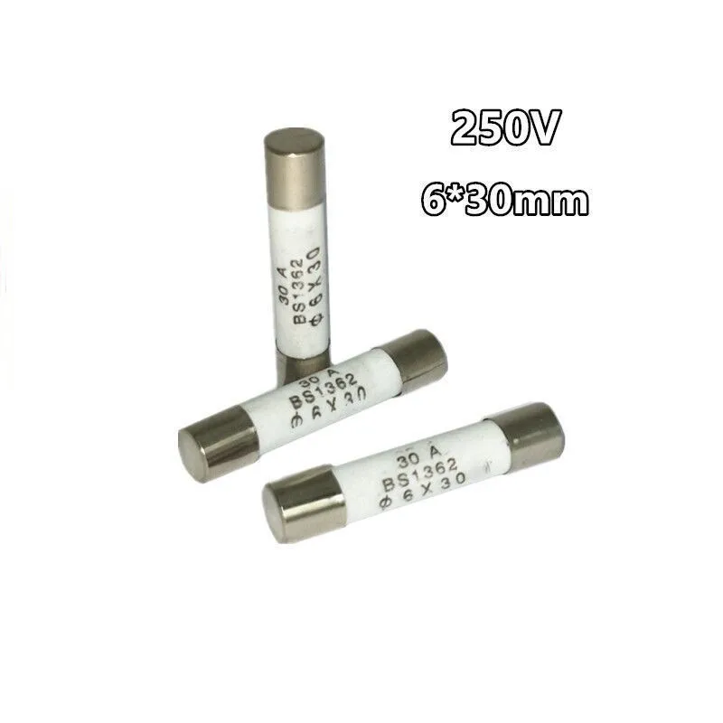 Kit Fusibles Cerámica 250V 6x30mm - 14 Valores 0.5A a 30A - imagen 3