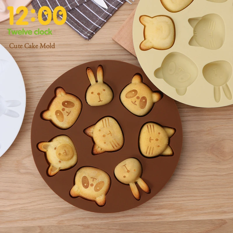 

Rice cake mold steamed mold baked cookies steamed cake cartoon home cute children's treasure set abrasive tools silicone tools