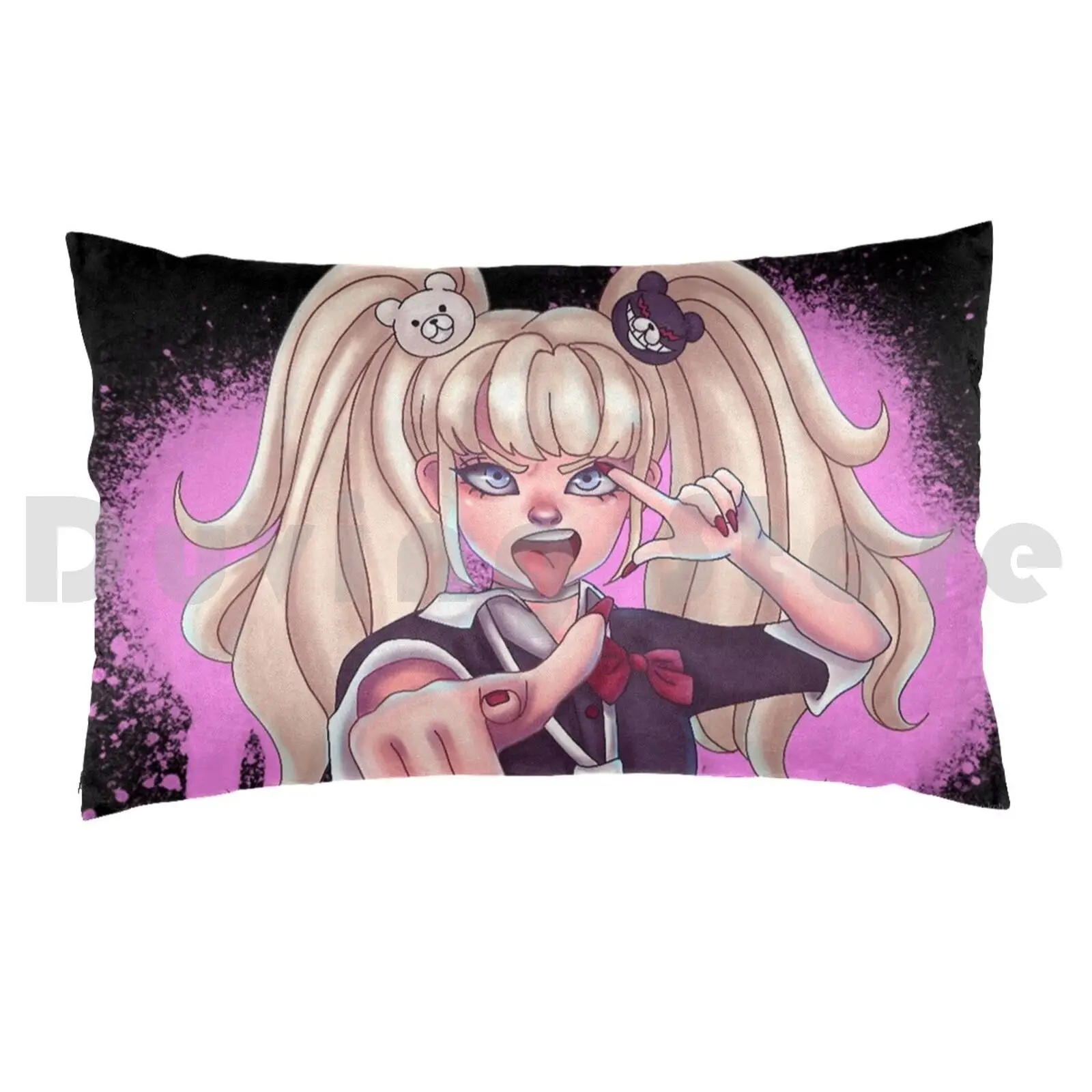 Pillow Case Junko Enoshima Hat Junko Enoshima Danganronpa Anime Enoshima Junko Monokuma Gamer