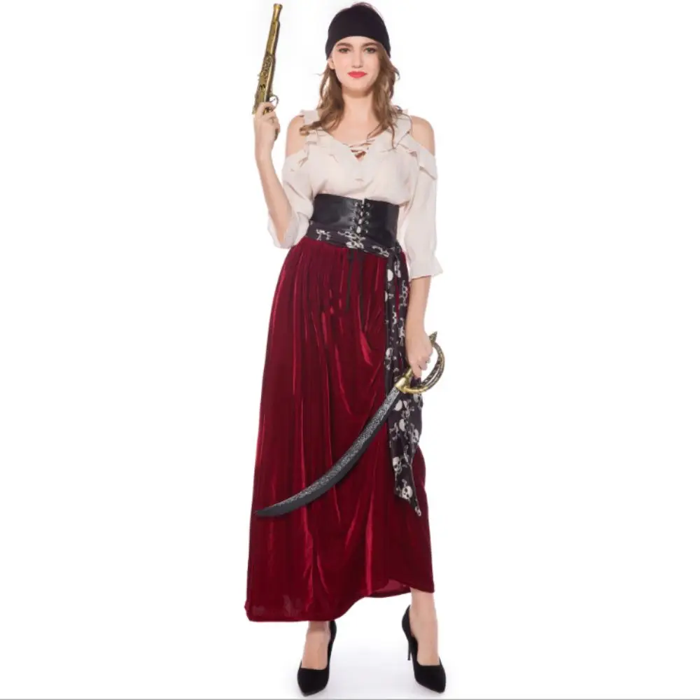 Vêtements de Pirate pour femmes, vêtements de scène, offre spéciale, 2019