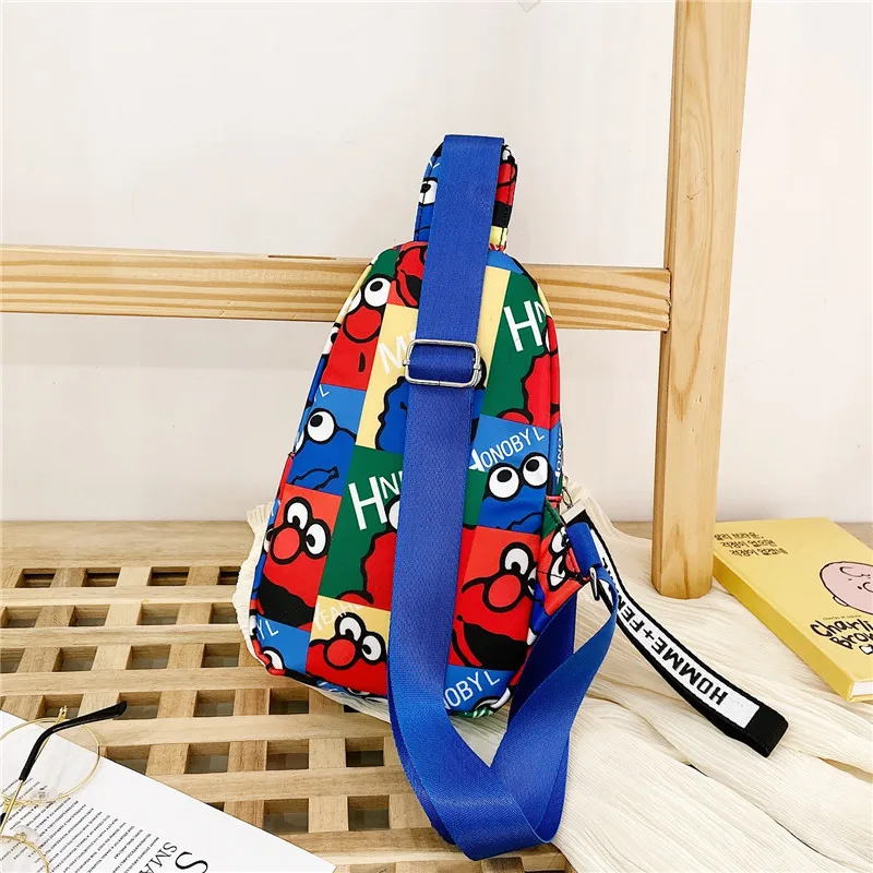 Kids Chest Bag Cute Girl Boy Fanny Cartoon Anime Print Chest Bag Children Belt Bag Money Pouch Baby Zipper Waist Pack Bum Bag