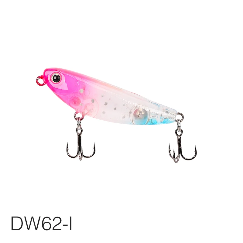TSURINOYA 50mm 5g Drijvende Potlood Vissen Lokken DW62 Topwater Kunstmatige Harde Aas Snoek Bass Forel Jerkbait Wobbler lokken