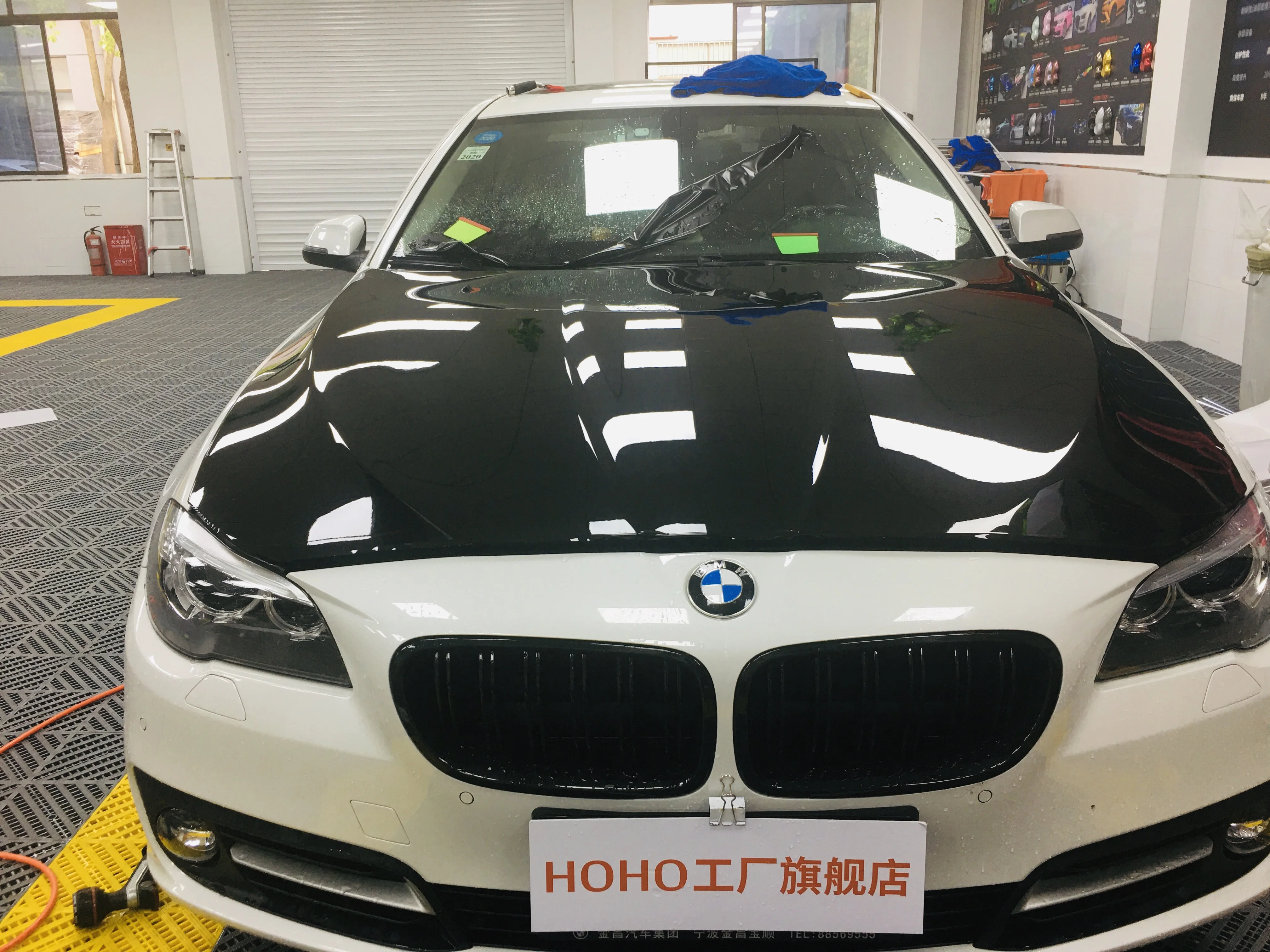 SUNICE 1.52X15M Auto Repaired Black TPU Paint Protection Film Glossy Vinyl Wrapper PPF Car Stickers