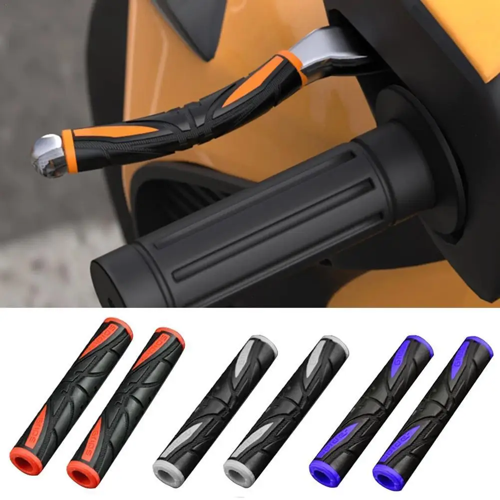 Manija de freno antideslizante para motocicleta, cubierta de silicona suave para bicicleta, cubierta de bocina modificada, accesorios de manillar de goma protectora